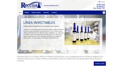 Desktop Screenshot of farmaciareccius.cl