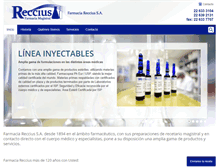 Tablet Screenshot of farmaciareccius.cl